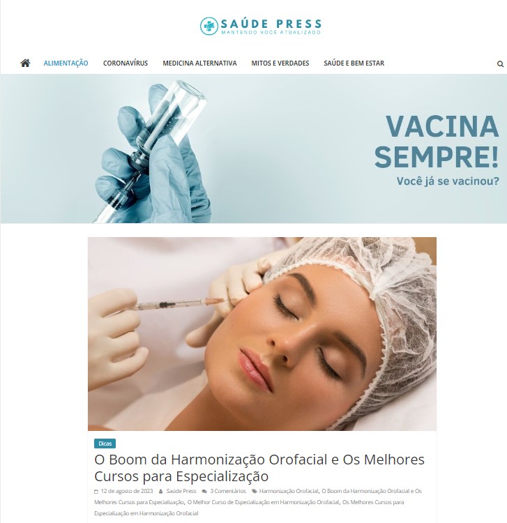 Torne-se Especialista em Harmonização Orofacial com o Curso Premiado do Instituto Lídia Henninger